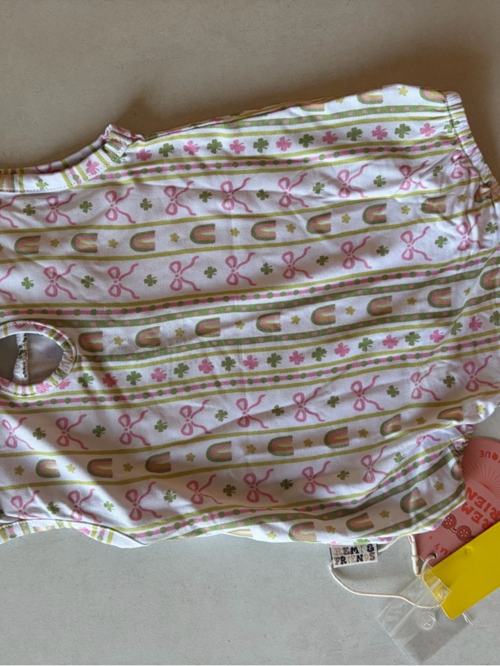Bamboo Collared Baby Romper 3-6M NWT - Picture 2 of 3